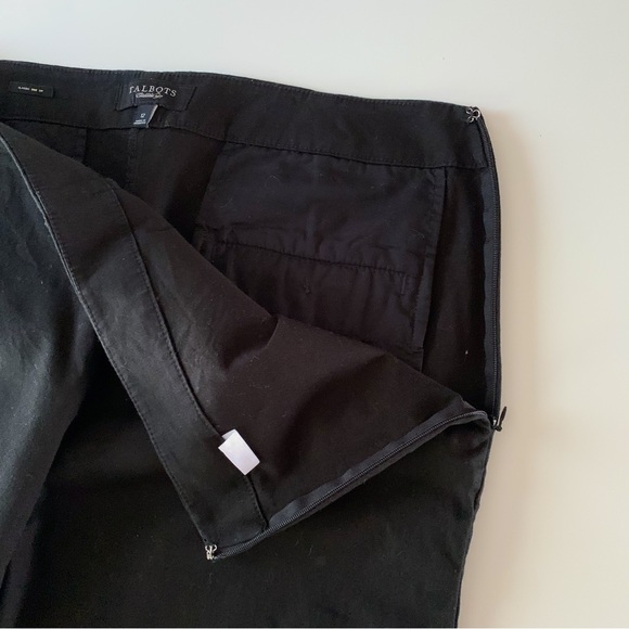 Talbots classic side zip straight leg pants black size 12 - Picture 5 of 9